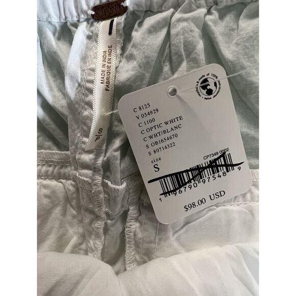 Free People Moon Bay Parachute Shorts Size Small Optic White - Picture 6 of 8